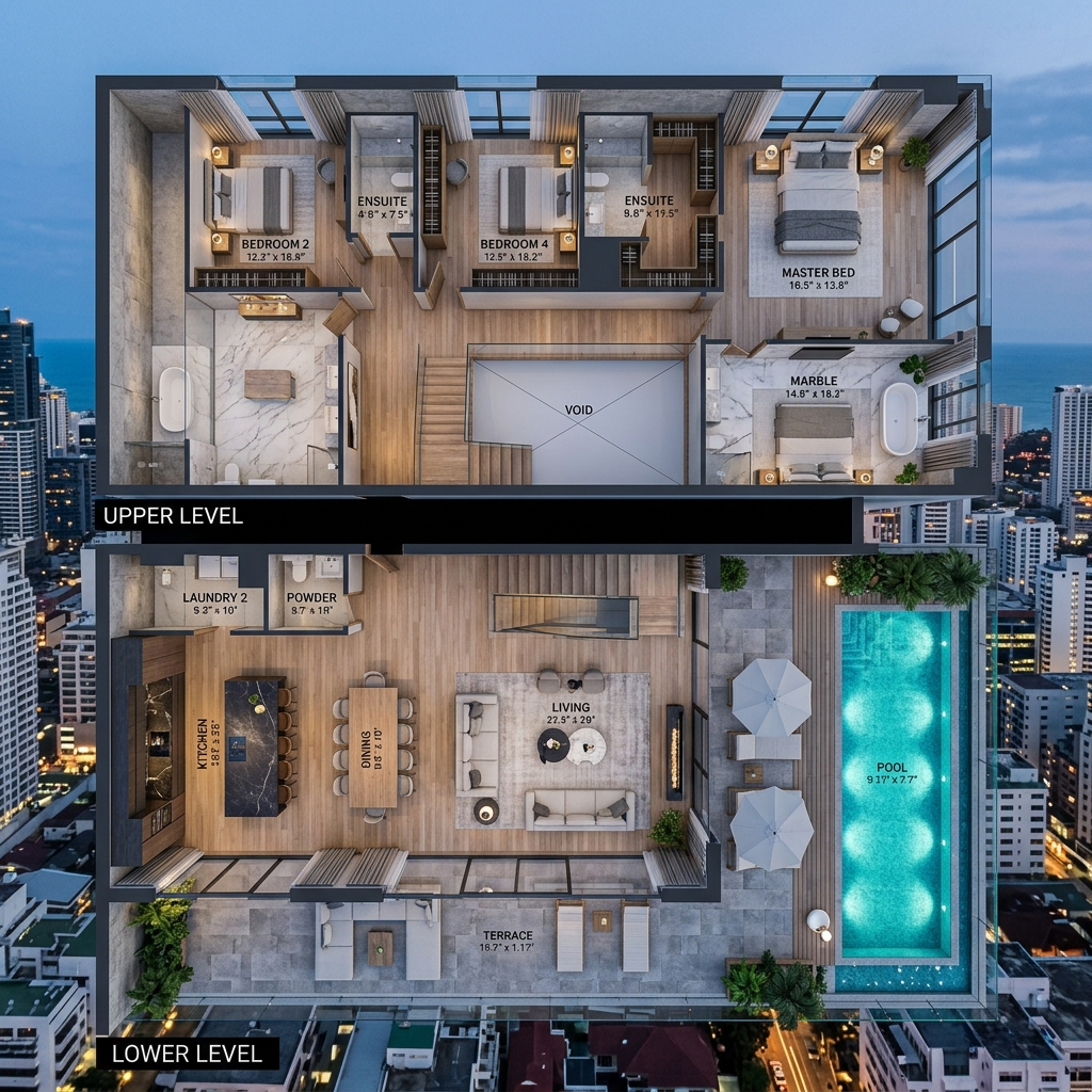 Planta Penthouse Vértice